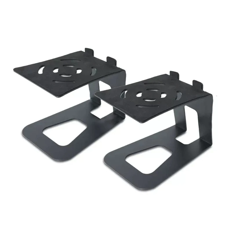 CHICKEN Speaker Stand Audio Bracket Home Theater Desktop Speaker Shelf Recording Studio Bookshelf Monitor Box Bracket Speaker Base Speaker Shelves(Black,18cm)
