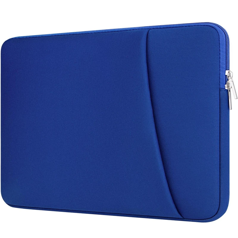 HEDUGO Laptop Sleeve Case with Zipper Accessory Pocket Compatible with 13 to 14 inches MacBook Air/Pro Padded Computer Pouch Cover Shockproof Protective for 13” to 14” Laptop/Chromebook/Tablet,Blue