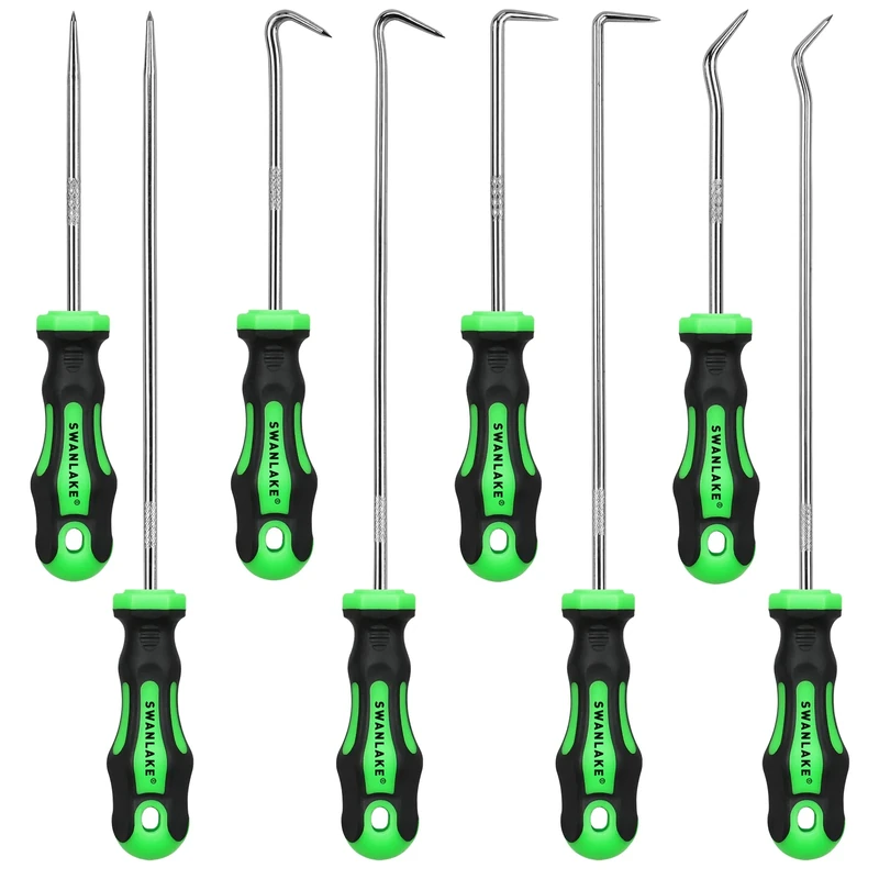 SWANLAKE Mini Hook & Pick Set - 8 pcs Precision Automotive Tools