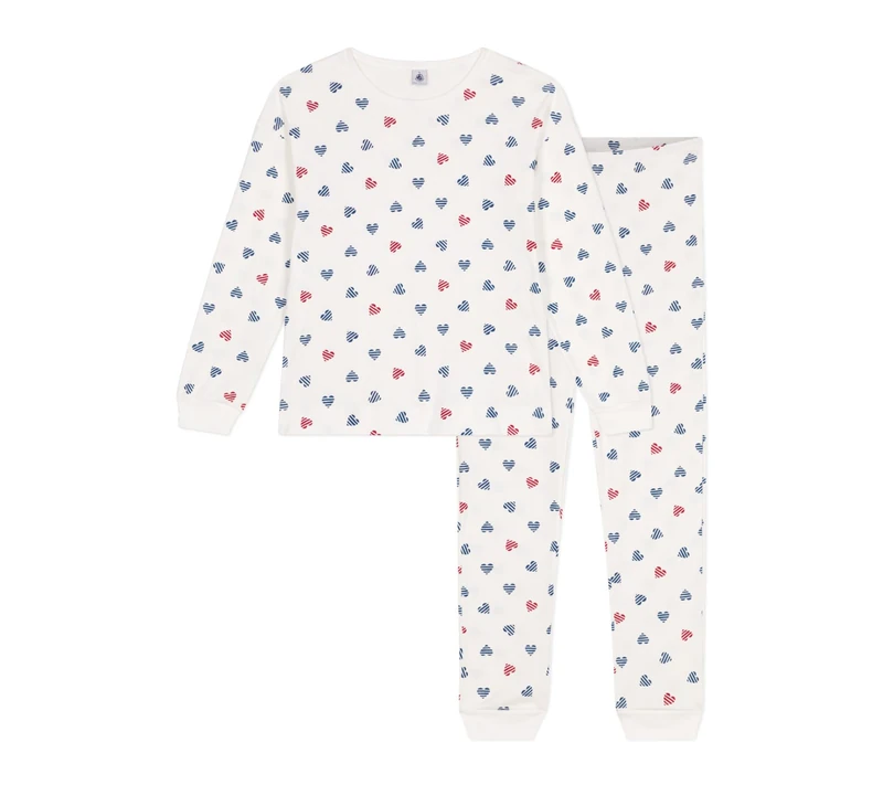 Petit Bateau Women’s A0dkg Sleepsuit, White/Multicolor, XXS