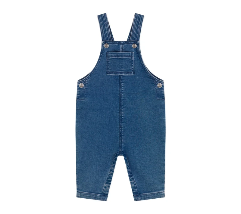 Petit Bateau Baby Boys Long Overalls - Blue Denim, 3 Years