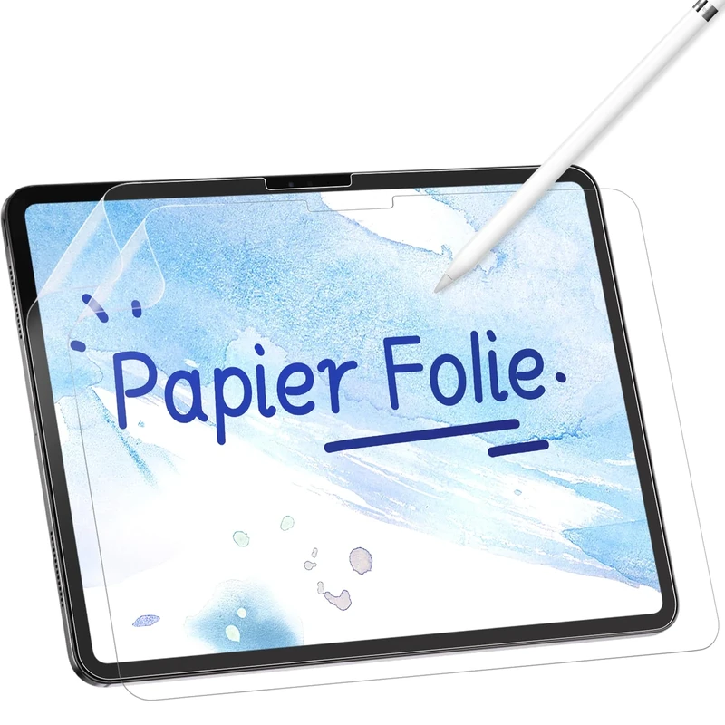 IPROKKO [2 Pack iPad Air 11 Inch Screen Protector, Like Paper Compatible with iPad Air 11 Inch 2024 (M2) Matte PET Film for Drawing and Writing, Anti Glare Blue Light