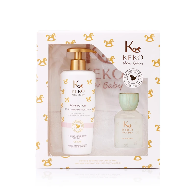 Tulipán Negro Estuche Pack Regalo Keko Locion Corporal + Colonia 100 Ml + Toalla Regalo