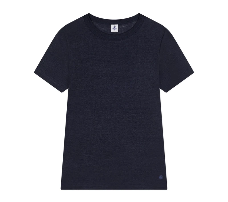 Petit Bateau Women’s A0a4r Short Sleeve T-Shirt, Blue, S - Image 1