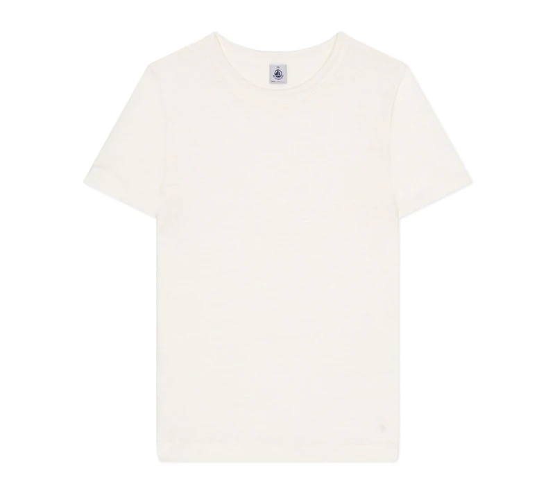 Petit Bateau Women’s A0a4r Short Sleeve T-Shirt, White, M - Image 1