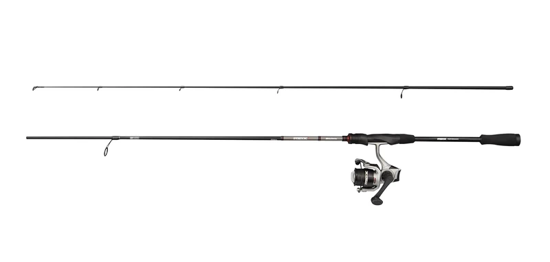 Abu Garcia Max X Spinning Combo with Line, Freshwater Angler Fishing Rod & Reel Pike Perch & Zander, Strong Leightweight & Versatile, Black & Grey, 2.13m Moderate Fast Rod, 2000 Size Reel