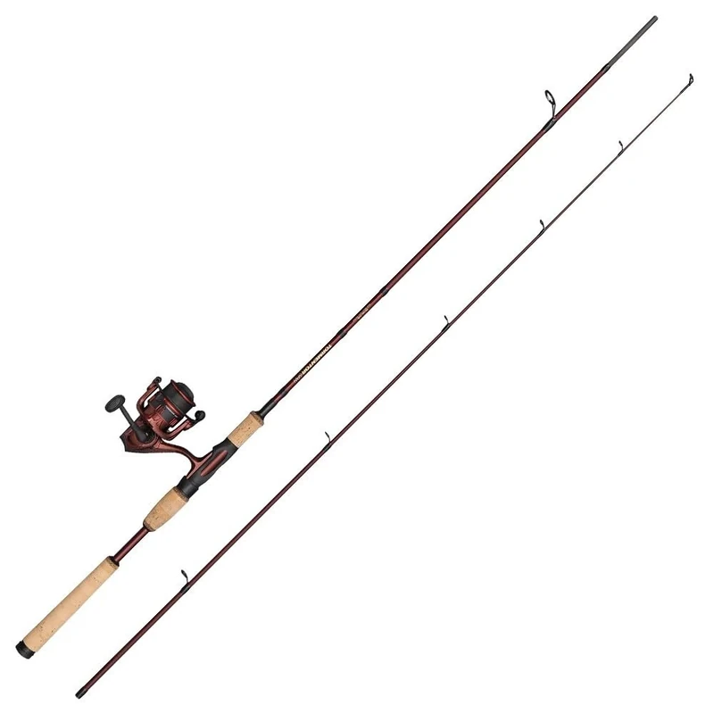 Abu Garcia Tormentor2 Travel Spinning Combo, Freshwater Angler Fishing Rod & Reel Pike Perch & Zander, Strong Leightweight & Versatile, Red, 2.74m Moderate Fast Rod, 3000 Size Reel