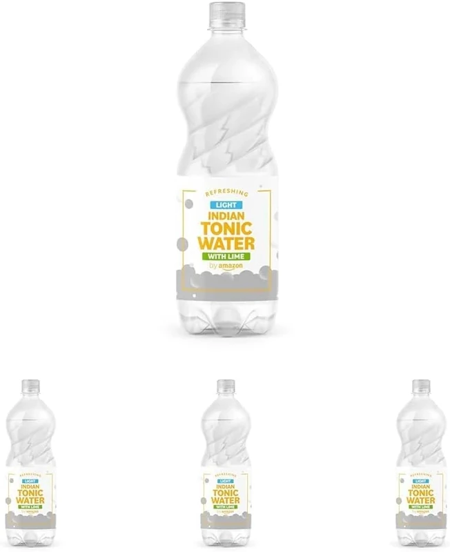 by Amazon Light Tonic Water With Lime, 1L (Pack of 4)
