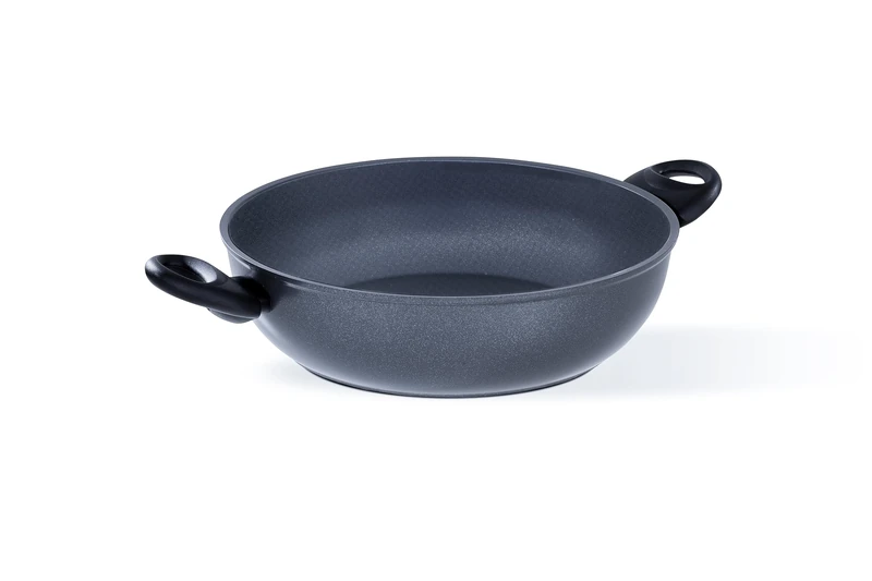 Barazzoni, Saucepan with Ceramic Coating, Aluminium, ø28 cm, Ergonomic Handle, Also Suitable for Induction, No PFAS, Made in Italy