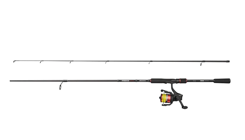 Abu Garcia Black Max Spinning Combo, Freshwater Angler Fishing Rod & Reel Pike Perch & Zander, Strong Leightweight & Versatile, Black, 2.13m Moderate Fast Rod, 2500 Size Reel