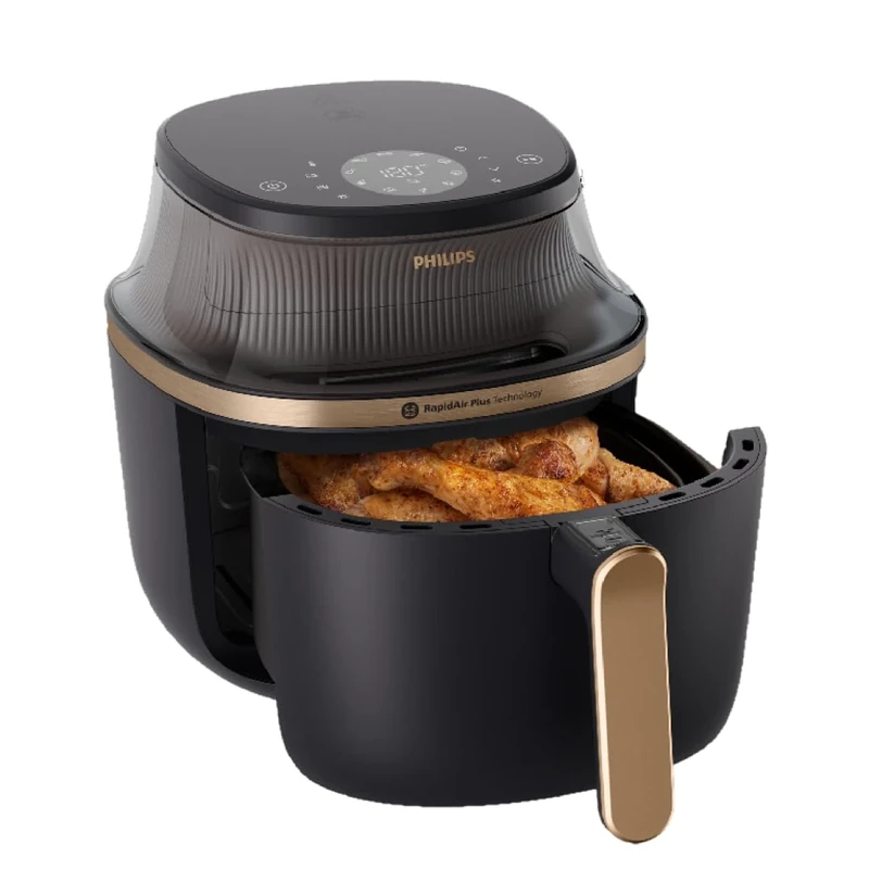 Philips Airfryer 3000 Series 7.2L, Cooking Window, 16-in-1 Airfryer, RapidAir Plus Technology, Fat Removal, HomeID Recipe App, Easy to Clean (NA342/09)