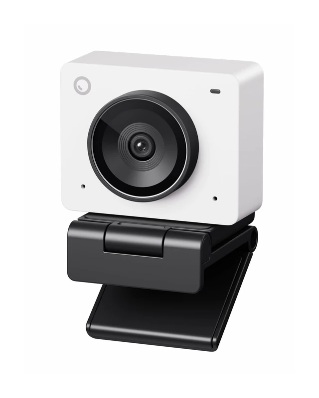 OBSBOT Meet 2-4K Webcam for PC with 1/2" Sensor, AI Framing & Autofocus, Beauty Mode, Lightweight, Gesture Control, HDR, Dual Microphone, 60 FPS, Web Cam for Streaming, Meeting, Gaming. (Cloud White)