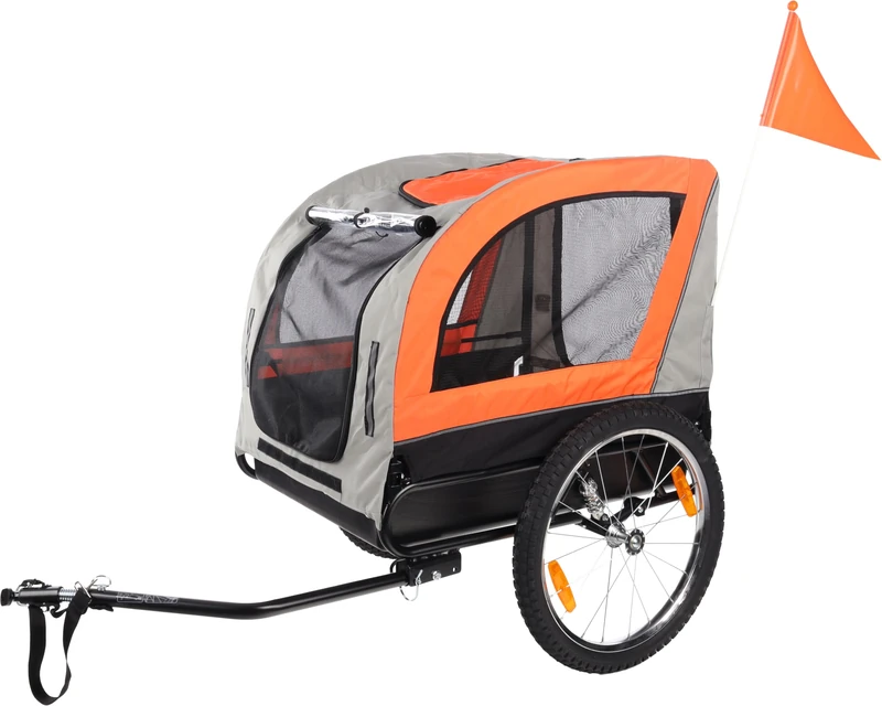 Flamingo BIKE TRAILER JOLENE GREY & ORANGE 77,5x58x67CM