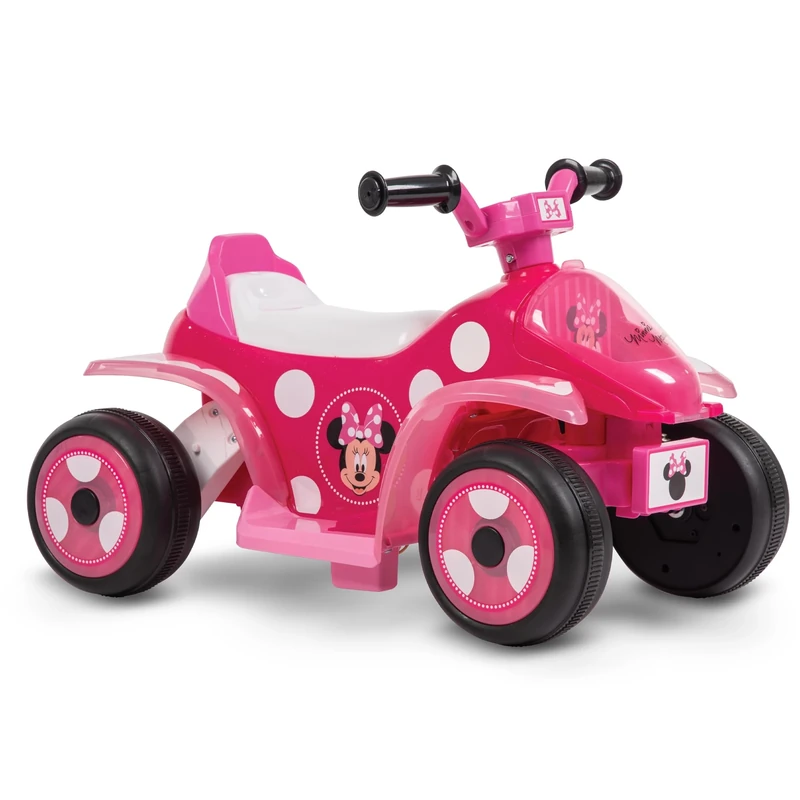Disney Minnie Mouse Electric Ride On Quad Bike for Kids 1.5-3 years - Girls Pink Motorised Toy