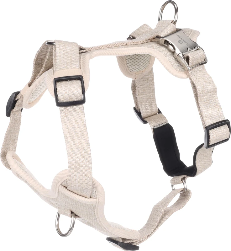 Flamingo Dog Harness Lago Beige L 45-71cm 50-80cm 25mm