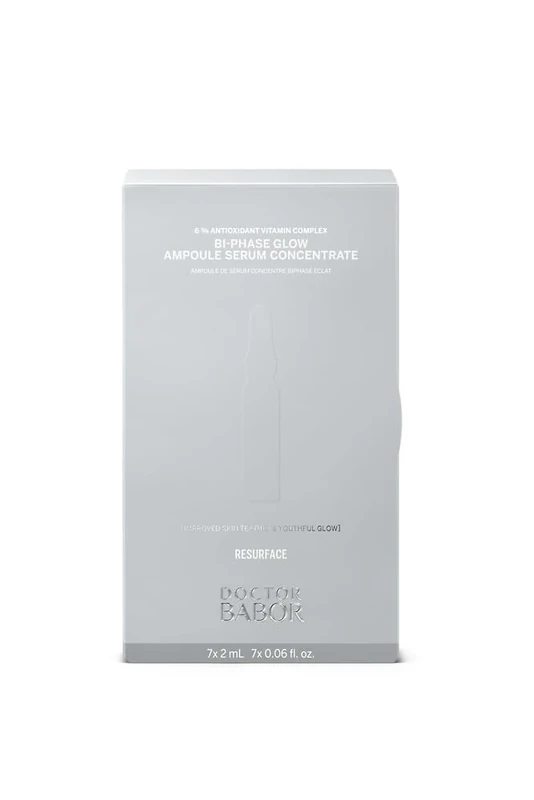 DOCTOR BABOR Bi-Phase Glow Ampoules | Anti-Wrinkle Facial Serum, For Dull Skin, Against Dark Spots, Anti-Ageing | Vitamin C & E Treatment, 100% Vegan | 7x 2ml