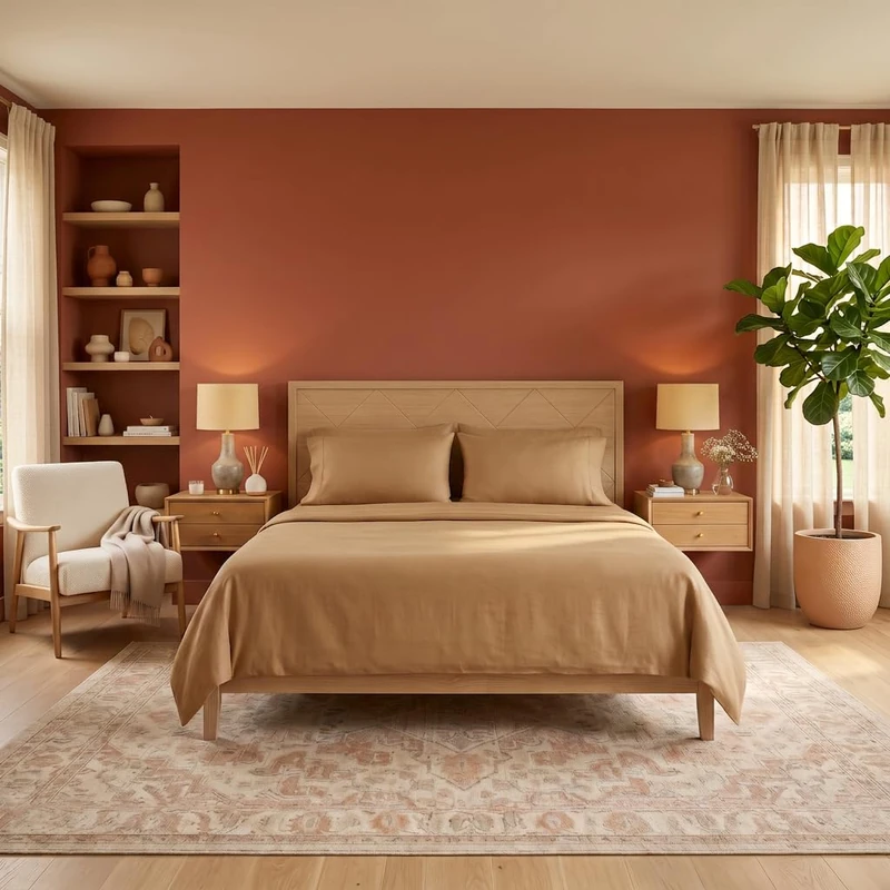 SWEET HOME Guzzini Botanical Single Bed Set with Single Bed Sheets Organic Cotton 150 x 280 cm + 1 Fitted Sheet with Single Fitted Sheet 90 x 200 cm Mattress 30 cm High + 1 Pillow Case 50 x 80 cm