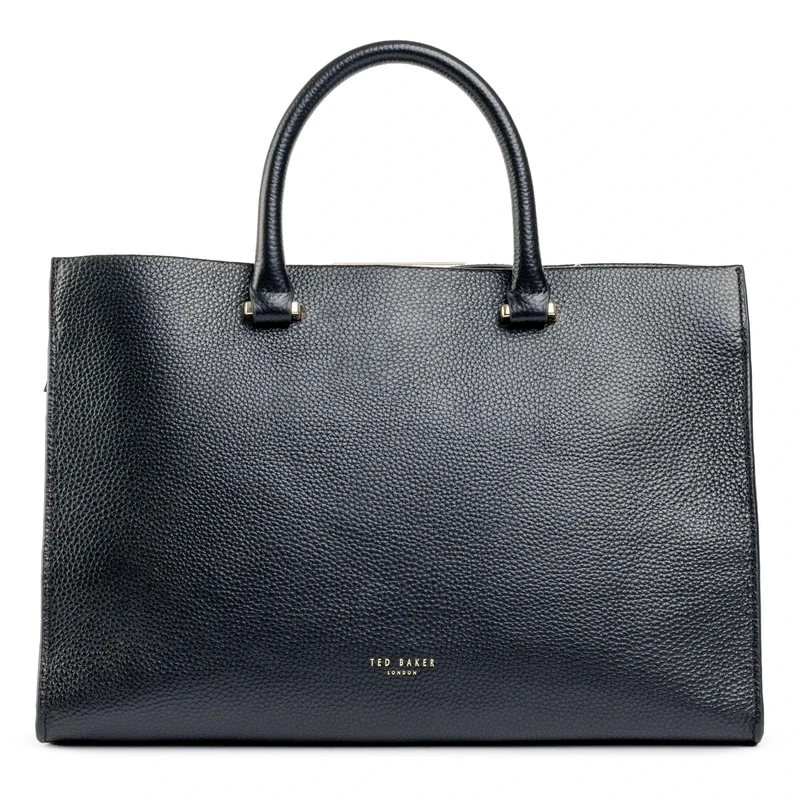 Ted Baker Women's ROSANE-Bar Detail Medium Tote Bag, Black, O/S