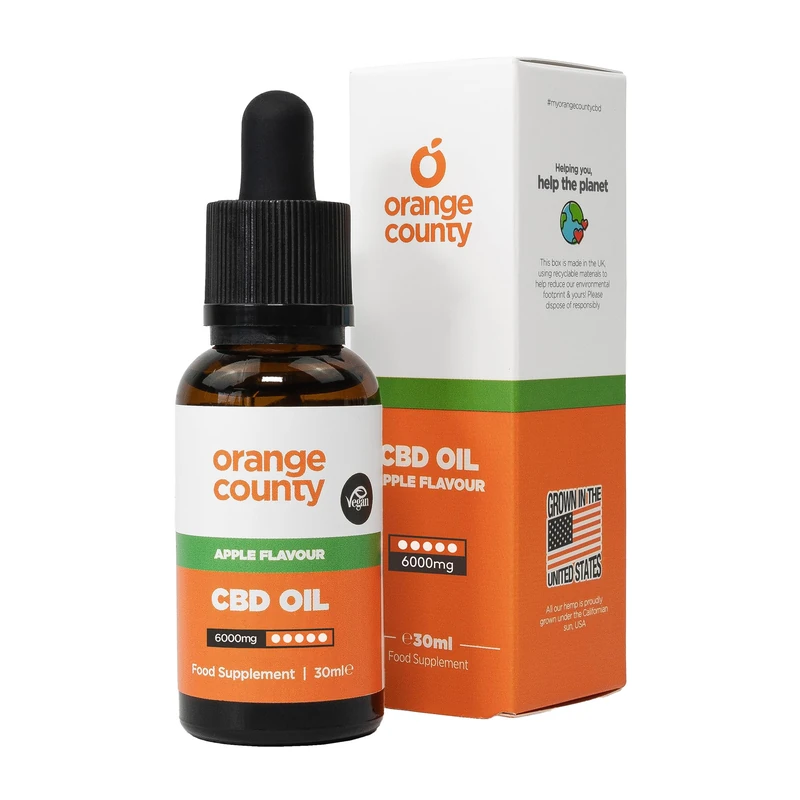 Orange County CBD Oil 6000mg (30ml) Apple Flavour