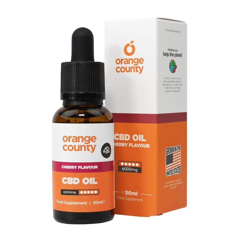 Orange County Cherry Flavour Oil 6000mg 30ml