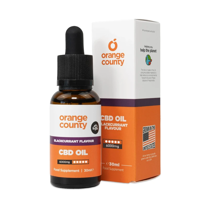 Orange County CBD Blackcurrant Flavour CBD Oil 6000mg 30ml