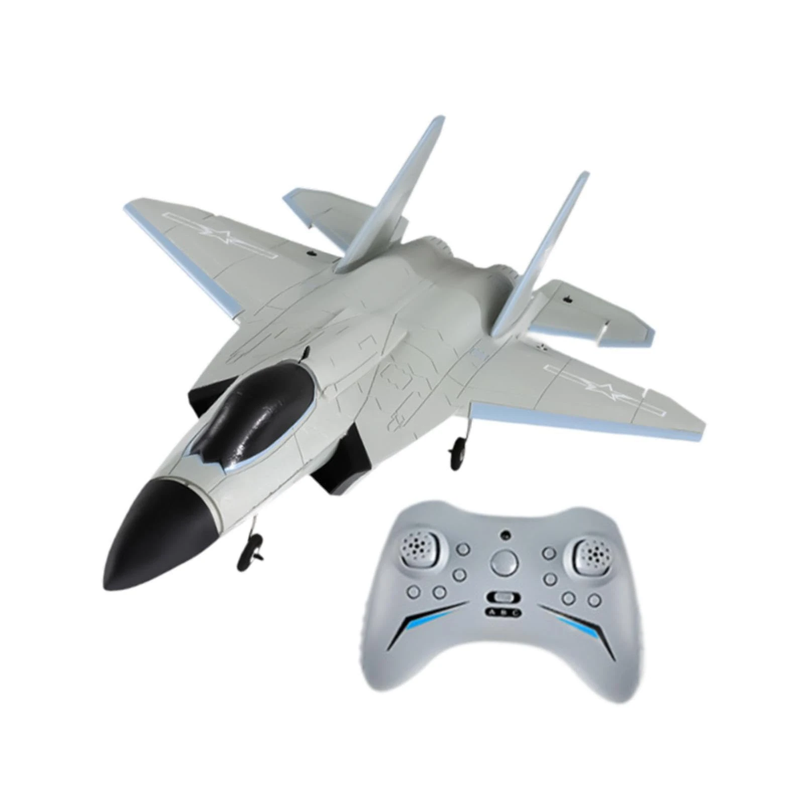 Amagogo RC Plane Duct Brushless Motor Large Size RC Flying Toy Anti Falling Brushless Aircraft Model Toy Fixed Wing Aircraft Boys