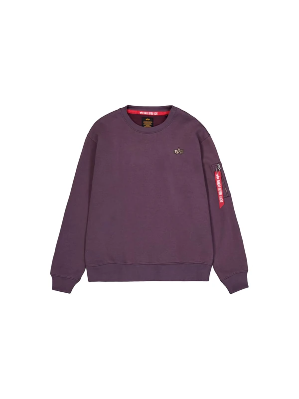 Alpha Industries Men's 3D Small Logo Sweater, Plum, M