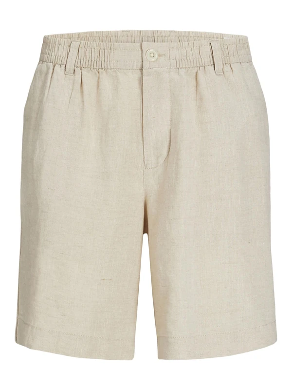 JACK & JONES Jpstbill Lawrence Linen Shorts SRT Sn, Silver Lining, XS