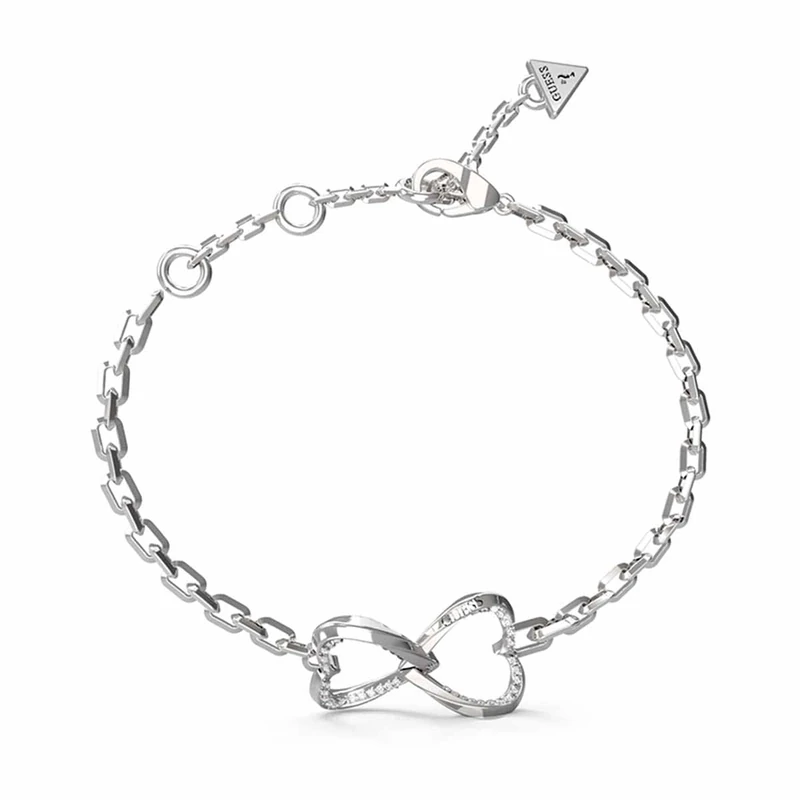 GUESS PULSEIRA, AÇO, Silver, Hearts, Silver, Hearts
