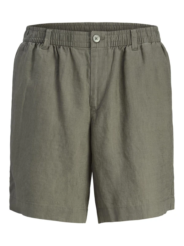 JACK & JONES Jpstbill Lawrence Linen Shorts SRT Sn, Tea Leaf, XL - Image 1