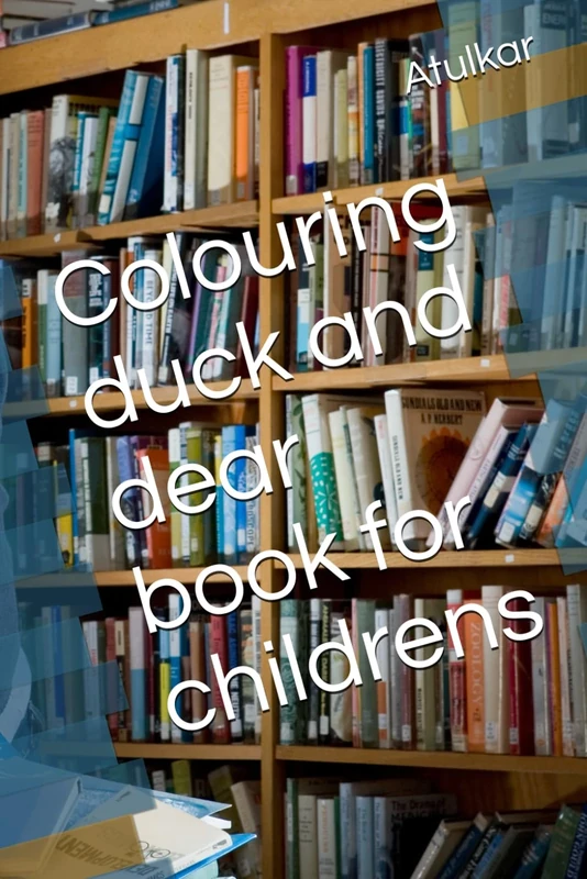 Colouring duck and dear book for childrens