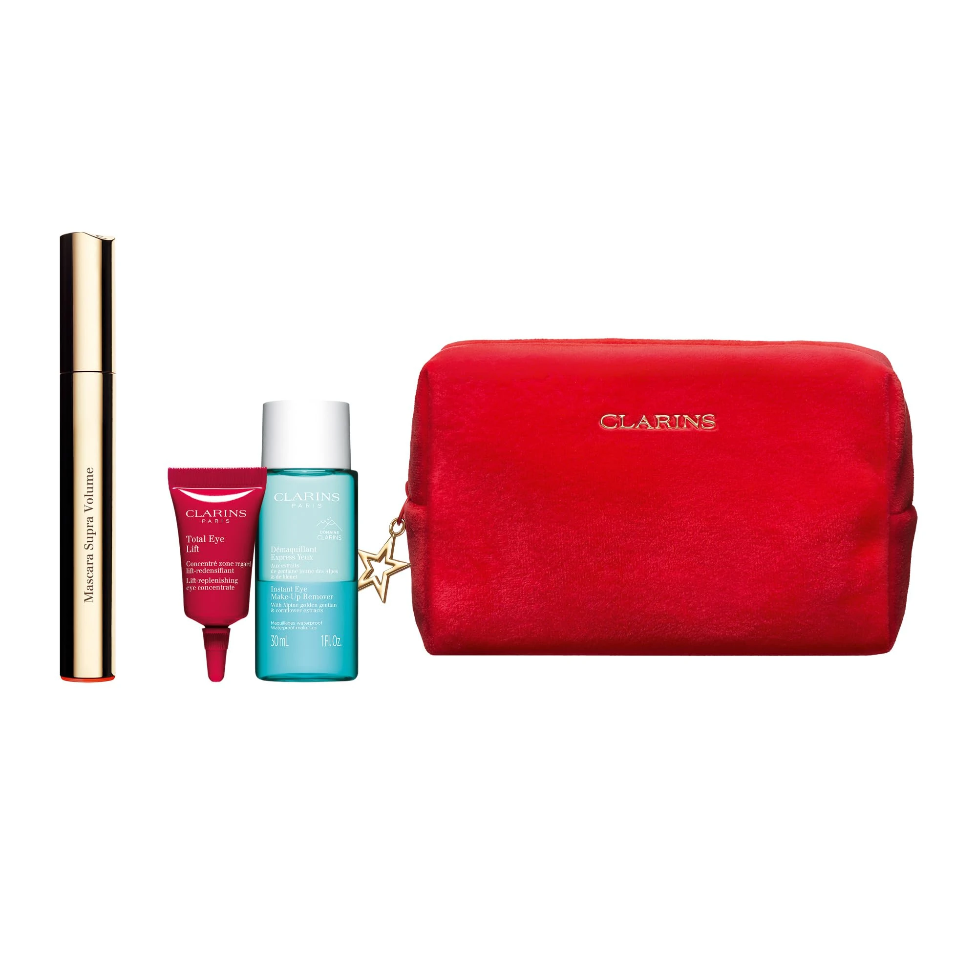 Clarins Gift Set | All About Eyes | Worth £45 | Includes Full Size Supra Volume Mascara