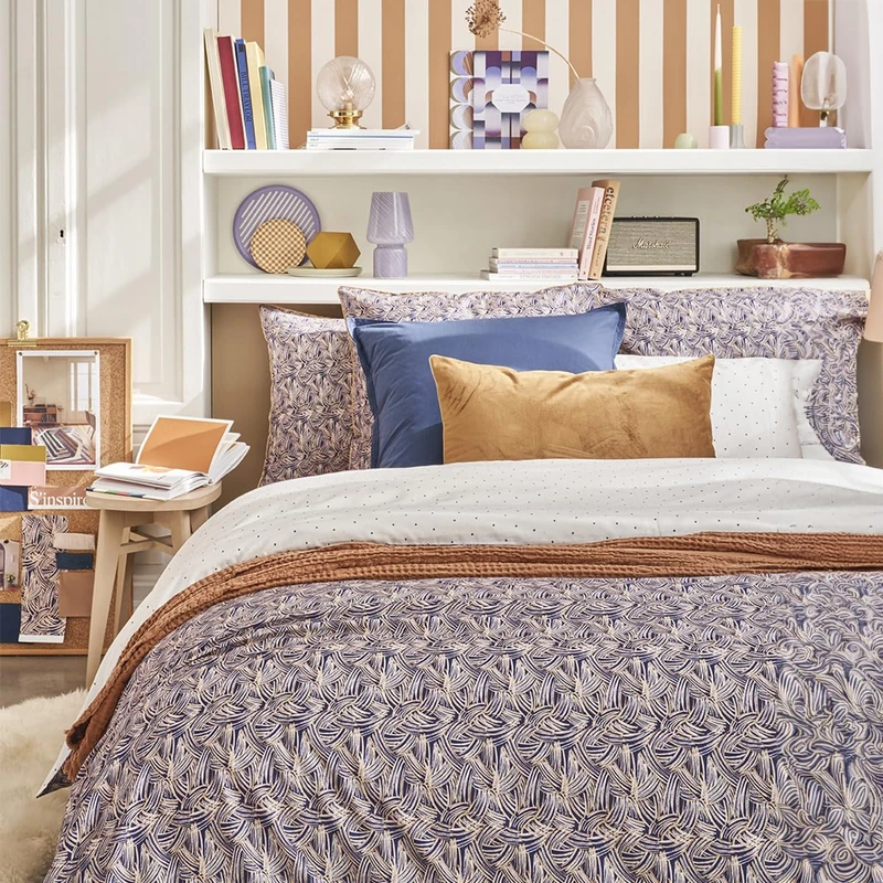 ESSIX Duvet Cover, Braiding, 240 x 220 cm, Blue