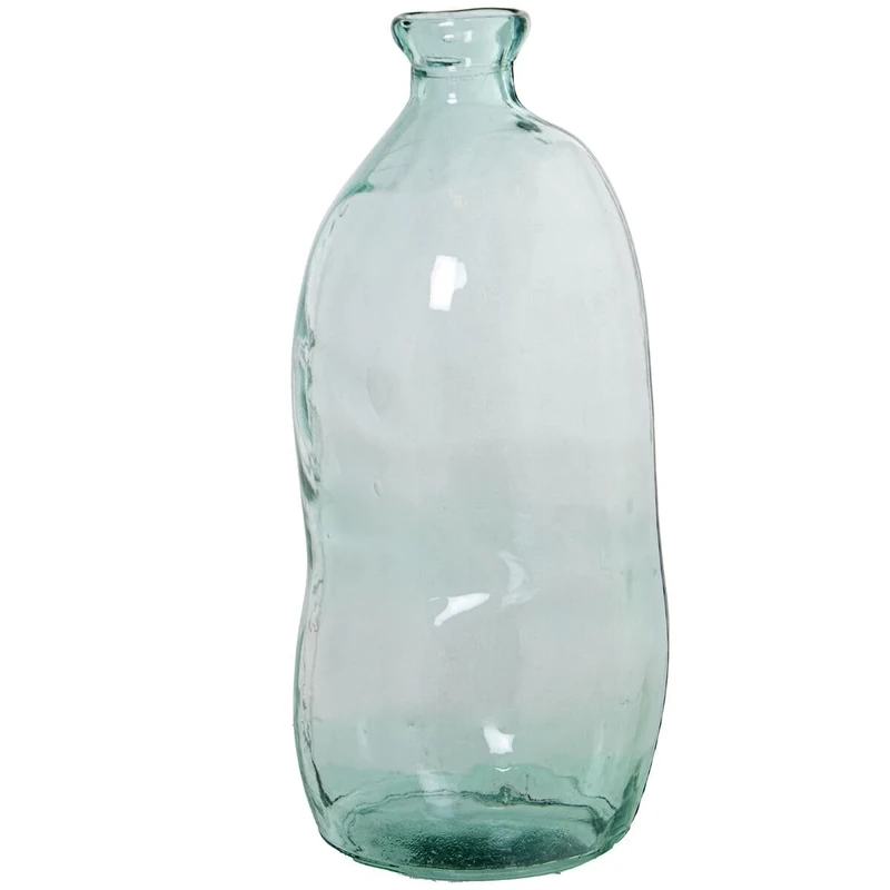 Alexandra House Living Recycled Glass Vase Transparent Glass 31 x 30 x 70 cm
