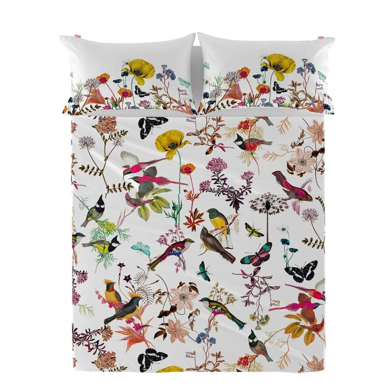 HappyFriday Birds of Paradise Top Sheet Multicoloured 160 x 270 cm