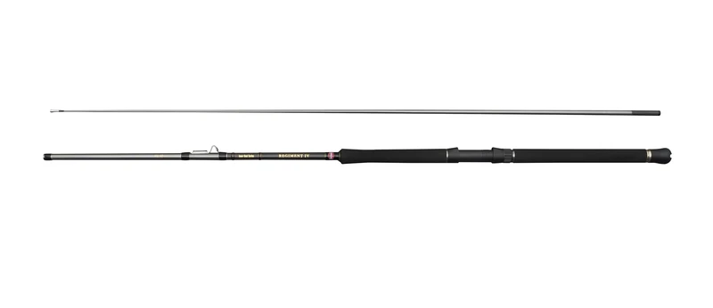 Penn Regiment IV Inner Boat Rod, Saltwater Angler Fishing Sea Fish Cod, Sea Eel, Bass, Pollock, Mackerel, Shark, Strong Leightweight & Versatile, Silver, 2.43m Fast Ambidextrous Rod