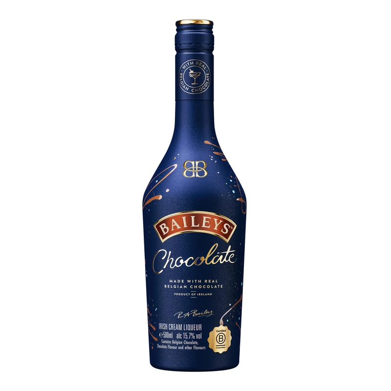 Baileys Chocolate Liqueur | 15.7% vol | 50cl | Real Belgian Chocolate | Award-Winning | Great Over Ice or in Cocktails