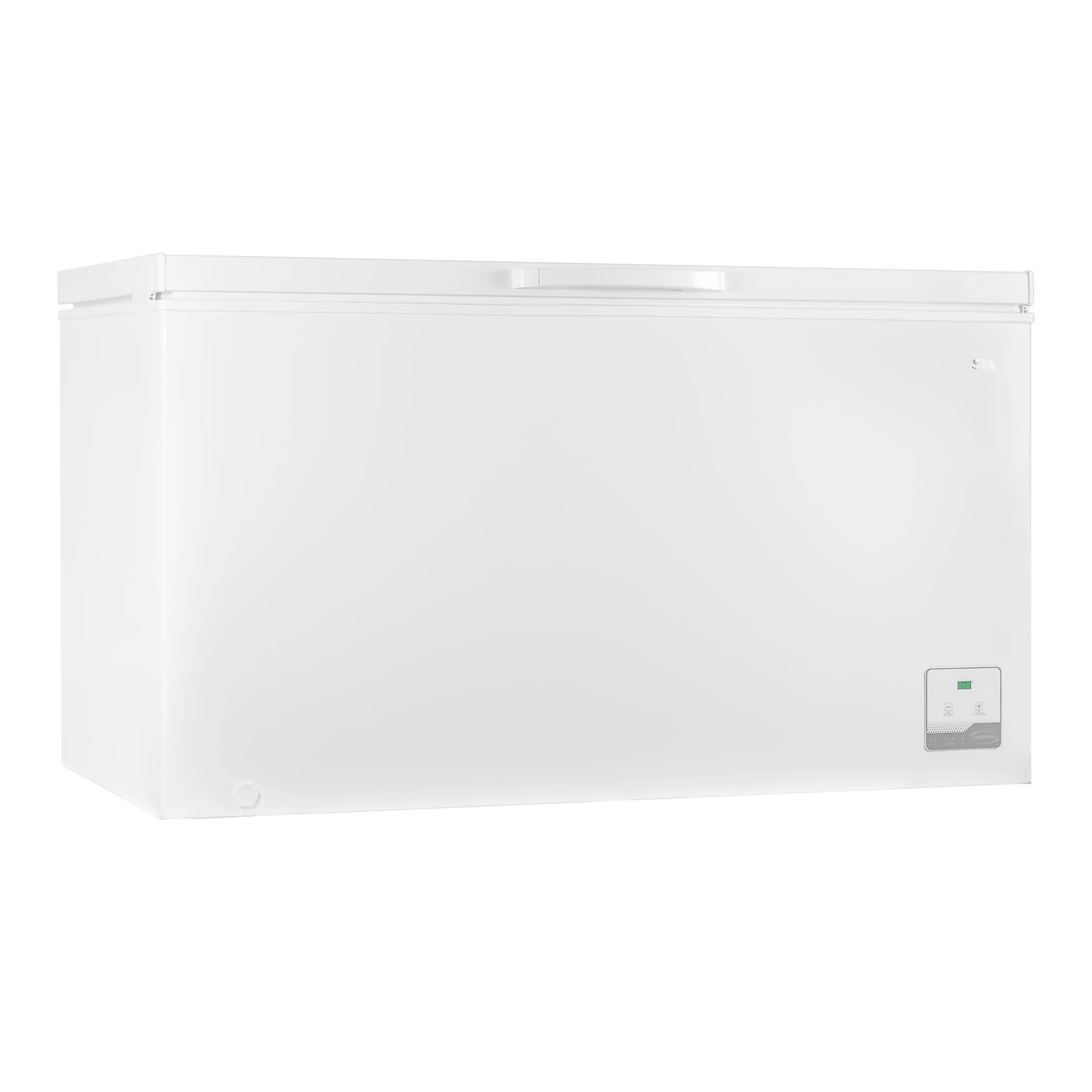 SIA SCF400WE Freestanding 400L White Chest Freezer With Wire Baskets, 140cm Wide, Large Commercial Size, Adjustable Temperature Control, E Rated, 2 Years Parts And Labour Guarantee