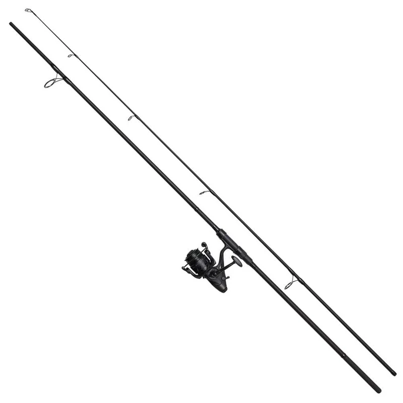DAM Charger Carp 10FS Combo, Freshwater Angler Fishing Rod & Reel Carp Fish, Strong Leightweight & Versatile, Black & Grey, 3.04m Moderate Fast Rod, 5000 Size Reel