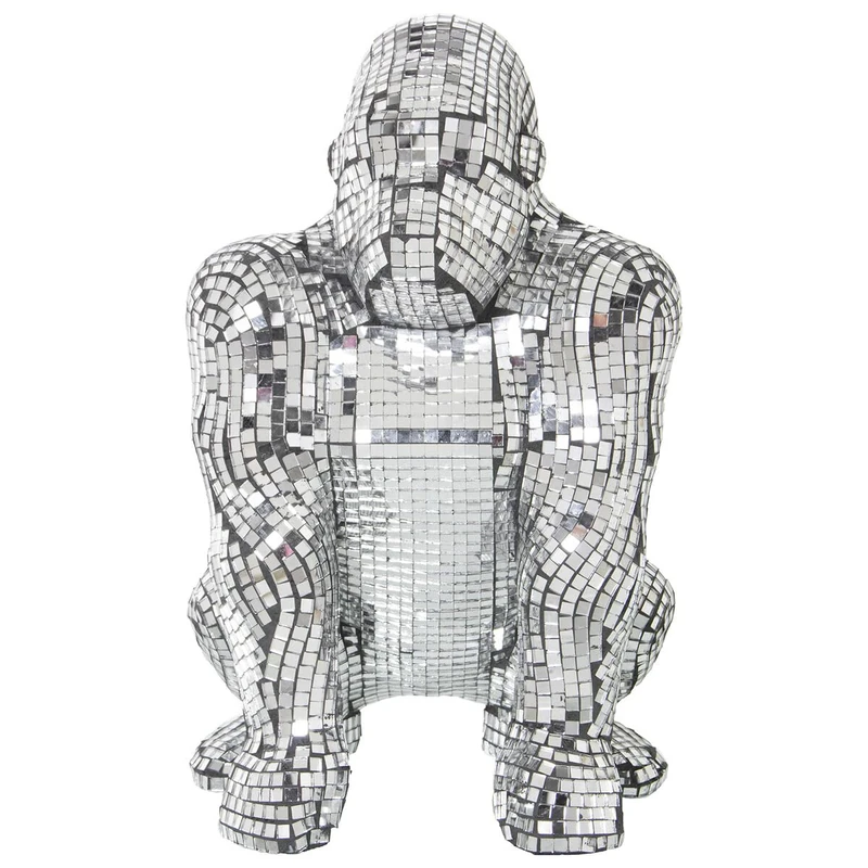 Alexandra House Living Plastic Gorilla Decorative Figure 21 x 22 x 32 cm Mirrors