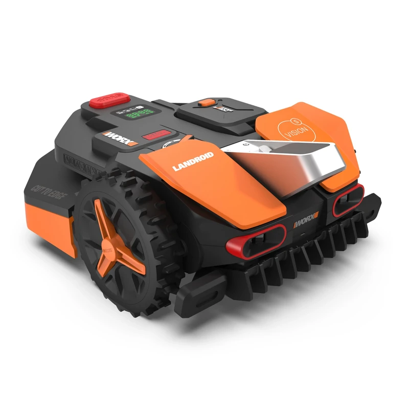 WORX WR202E Landroid Vision Robotic Lawn Mower – 250m² Patented AIA Mowing Multi-Zone, Auto Charging, 20V PowerShare Battery, Rain Sensor, Cut-to-Edge Technology, App-Controlled, Accessories Included