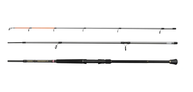 Penn Regiment IV Bass Spinning Rod, Saltwater Angler Fishing Sea Fish Cod, Sea Eel, Bass, Pollock, Mackerel, Shark, Strong Leightweight & Versatile, Silver, 3.00m Fast Ambidextrous Rod
