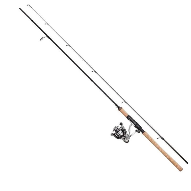DAM Impressa Classic Spinning Combo, Freshwater Angler Fishing Rod & Reel Pike Perch & Zander, Strong Leightweight & Versatile, Black, 2.70m Moderate Fast Rod, 3000 Size Reel