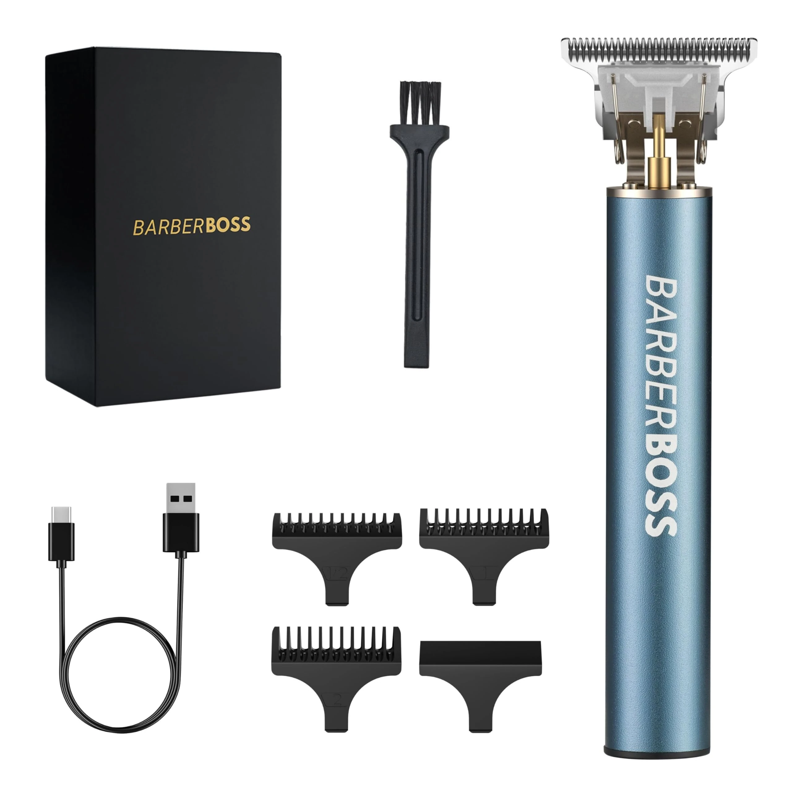 Barberboss Beard Trimmer and Cordless Hair Clipper Men: Precision Haircut Trimmer, Detail Trimmer for Beard, Hair - Complete Men's Grooming Kit