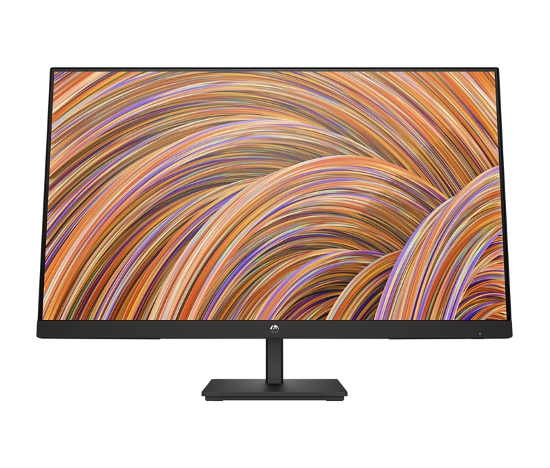 HP 27 Inch FHD Monitor | Full HD IPS LCD | 75hz Refresh Rate | 250 Nits Brightness | 1000:1 Contrast Ratio | AMD FreeSync | Adjustable Tilt | 1 HDMI 1.4, 1 DisplayPort 1.2, 1 VGA | Black | V27i G5