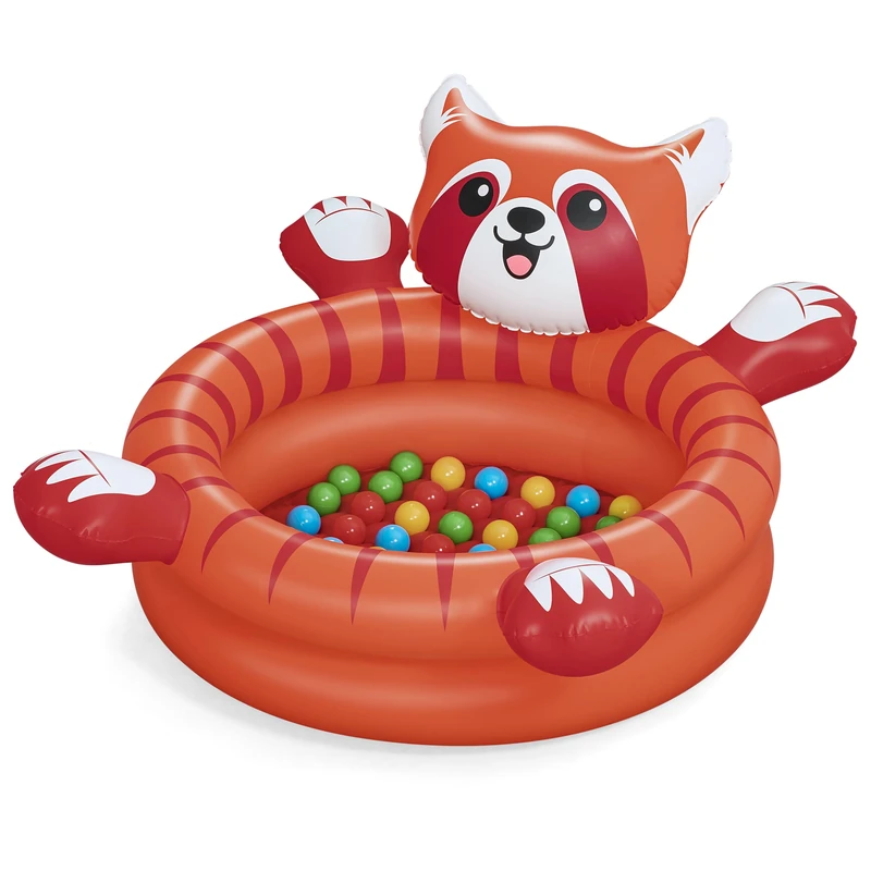 Bestway 42" x 37" x 23"/1.07m x 94cm x 58cm Playful Red Panda Ball Pit