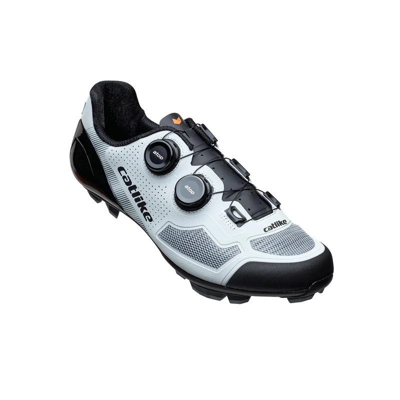 Catlike 7200700012 - Mixino XC1 MTB Cycling Shoes Size 42 – Advanced 3K Carbon Sole, High-Tech Breathable Microfiber, Dial Lacing System, and Hydrofuge Water-Repellent Design, Grey