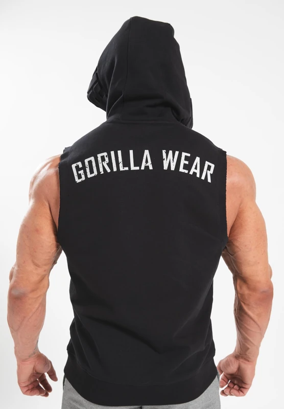 Gorilla Wear Marshall Sleeveless Hoodie - Army Green - 2XL