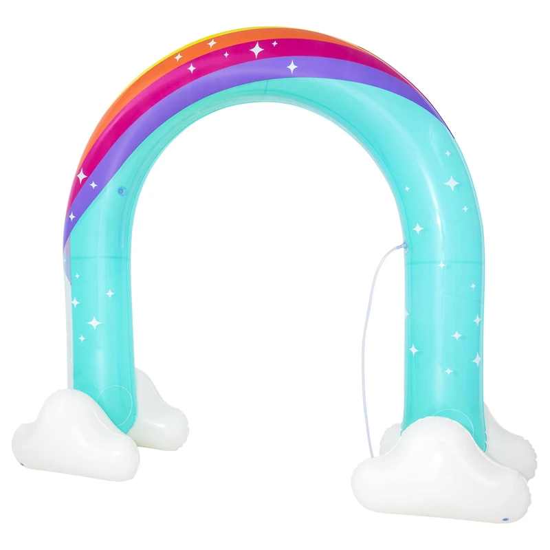 Bestway 7'3" x 28" x 6'4"/2.21m x 71cm x 1.93m Jumbo Rainbow Dreams Sprinkler - Image 1