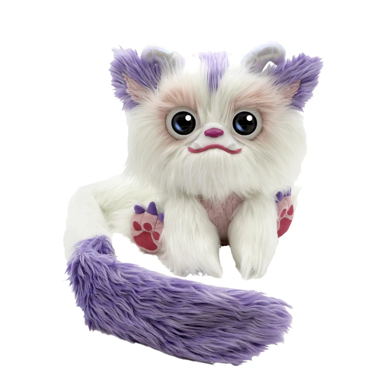 Furlings Aspen – Interactive Plush Bunny Toy with 80+ Sounds & Realistic Reactions | Talking Soft Cuddly Stuffed Animal Pet for Kids Ages 3+ | Perfect Birthday, White